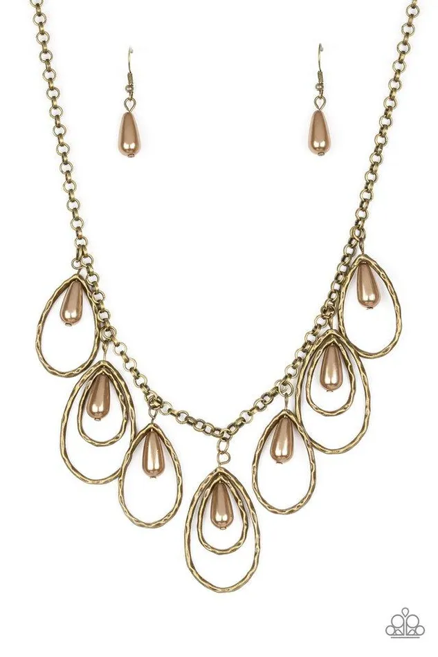 Necklaces Paparazzi Jewelry Paparazzi Necklace Rustic Ritz Brass