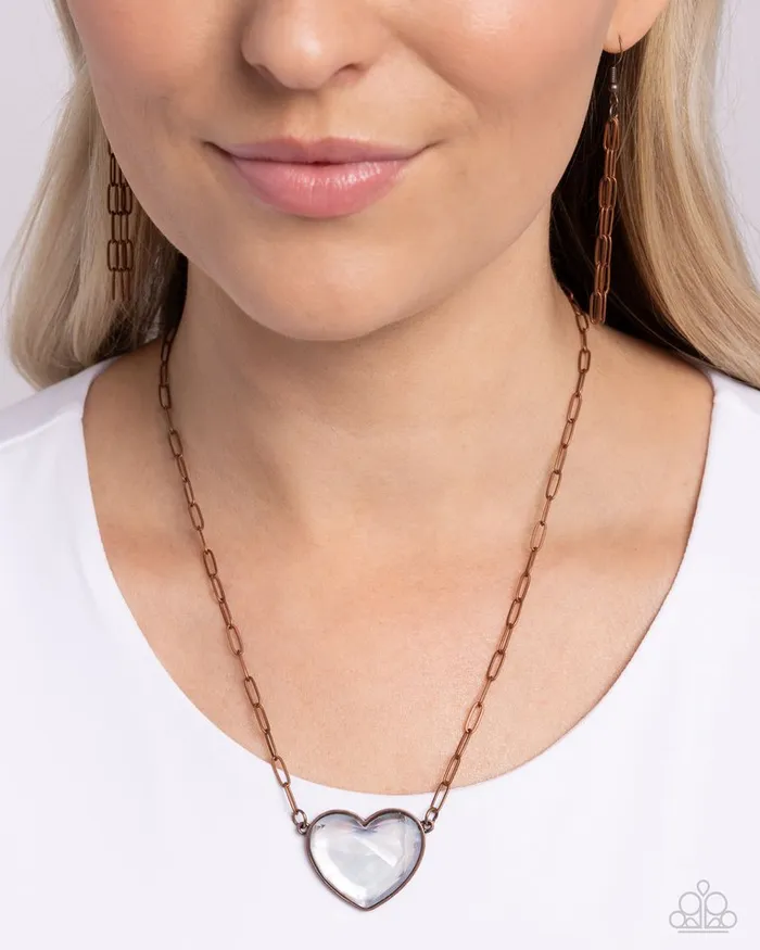 Necklaces Paparazzi Jewelry Paparazzi Necklace Seize the Sentiment Copper