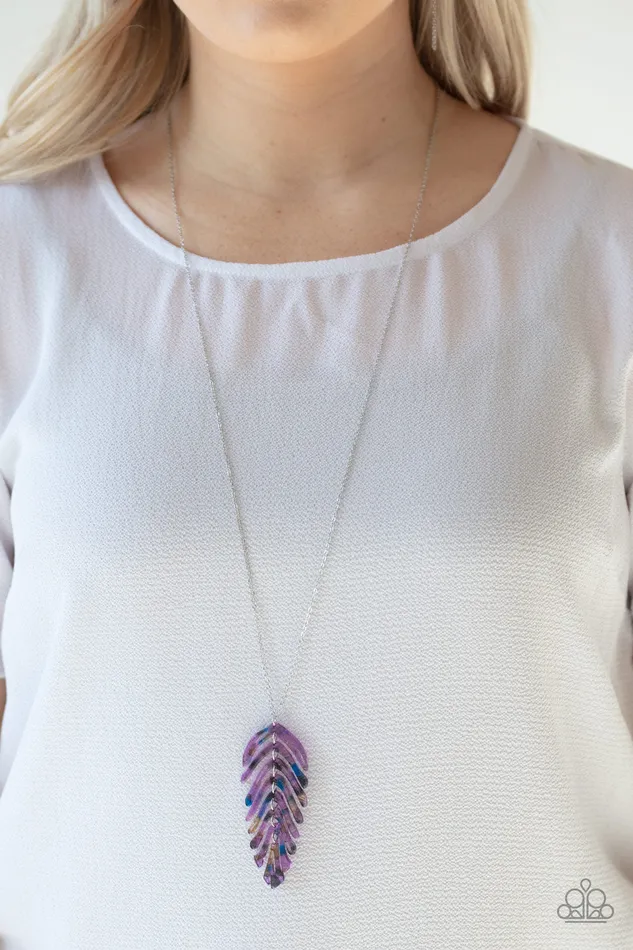 Necklaces Paparazzi Jewelry Paparazzi Necklace She QUILL Be Loved Purple
