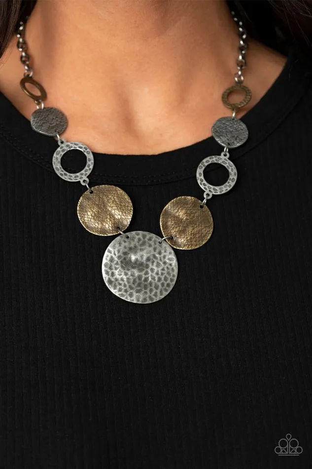 Necklaces Paparazzi Jewelry Paparazzi Necklace Terra Adventure Silver
