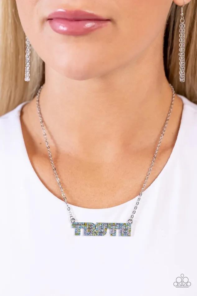 Necklaces Paparazzi Jewelry Paparazzi Necklace Truth Trinket Blue