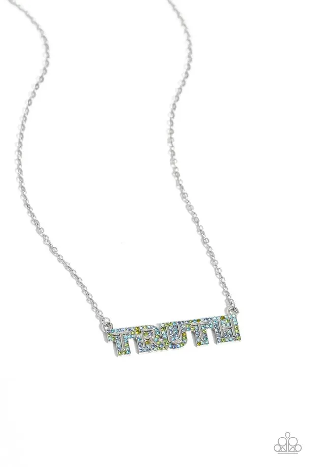 Necklaces Paparazzi Jewelry Paparazzi Necklace Truth Trinket Blue Necklaces Paparazzi Jewelry Paparazzi Necklace Truth Trinket Blue