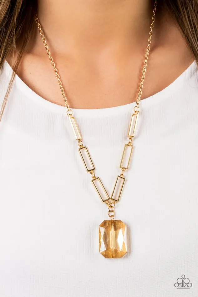 Necklaces Paparazzi Jewelry Paparazzi Necklace You Better Recognize Gold