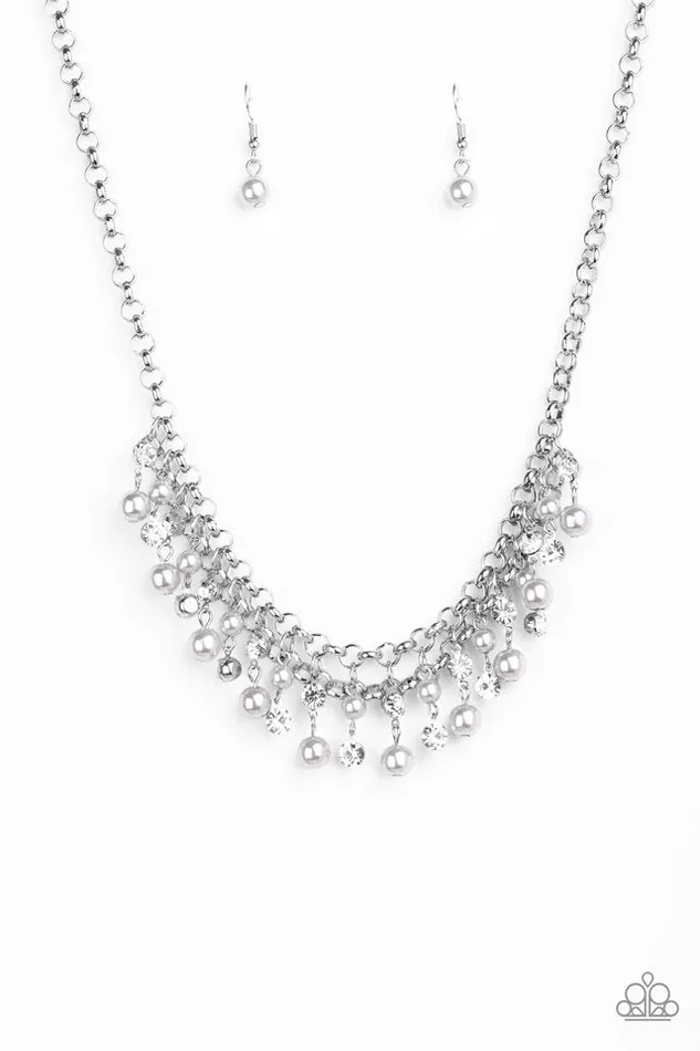 Necklaces Paparazzi Jewelry Paparazzi Necklace You May Kiss the Bride Silver Necklaces Paparazzi Jewelry Paparazzi Necklace You May Kiss the Bride Silver