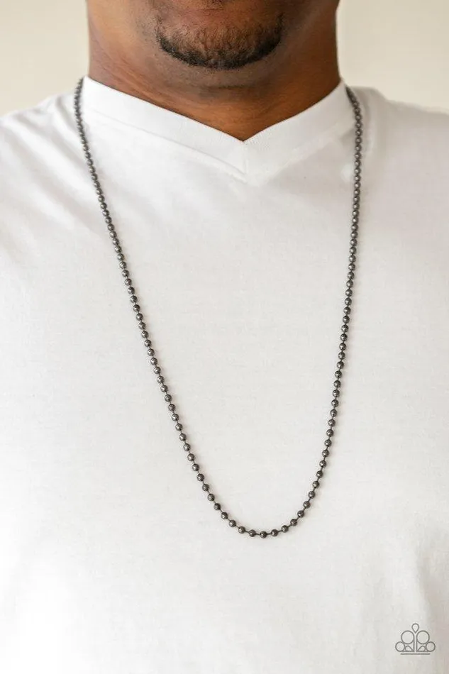 Necklaces Paparazzi Necklace Cadet Casual Black Paparazzi Jewelry