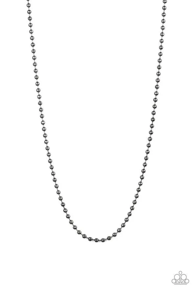 Necklaces Paparazzi Necklace Cadet Casual Black Paparazzi Jewelry
