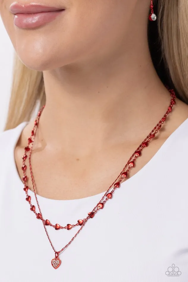 Necklaces Paparazzi Necklace Cupid Combo Red Paparazzi Jewelry