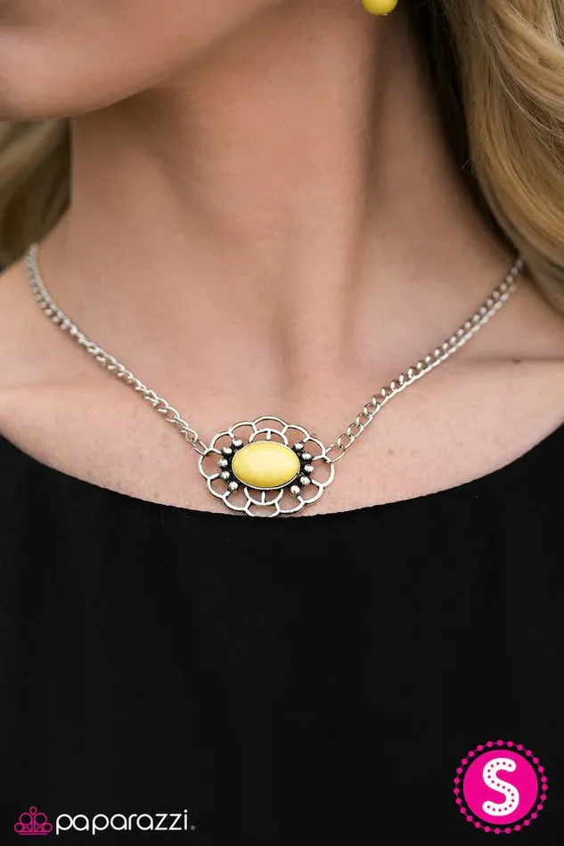 Necklaces Paparazzi Necklace Every Summer Has A Story Yellow Paparazzi Jewelry