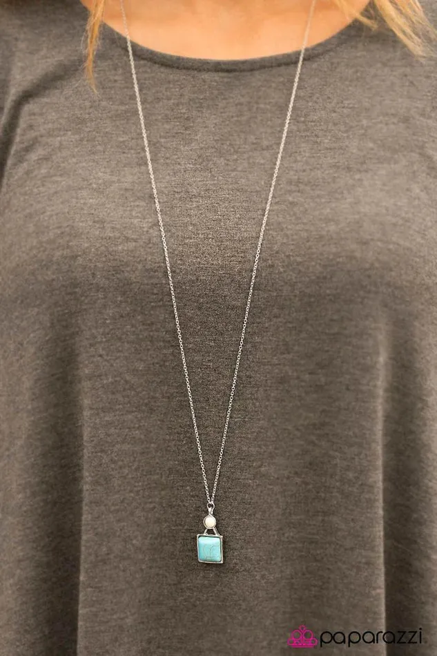Necklaces Paparazzi Necklace National Landmark Blue Paparazzi Jewelry