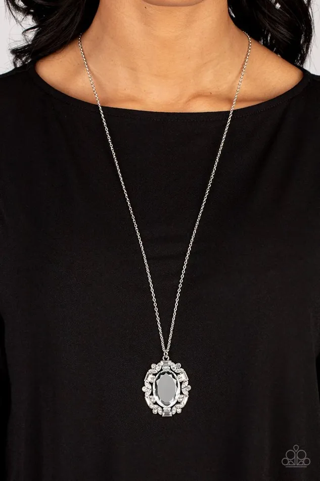 Necklaces Paparazzi Necklace Noble Reflection White Paparazzi Jewelry