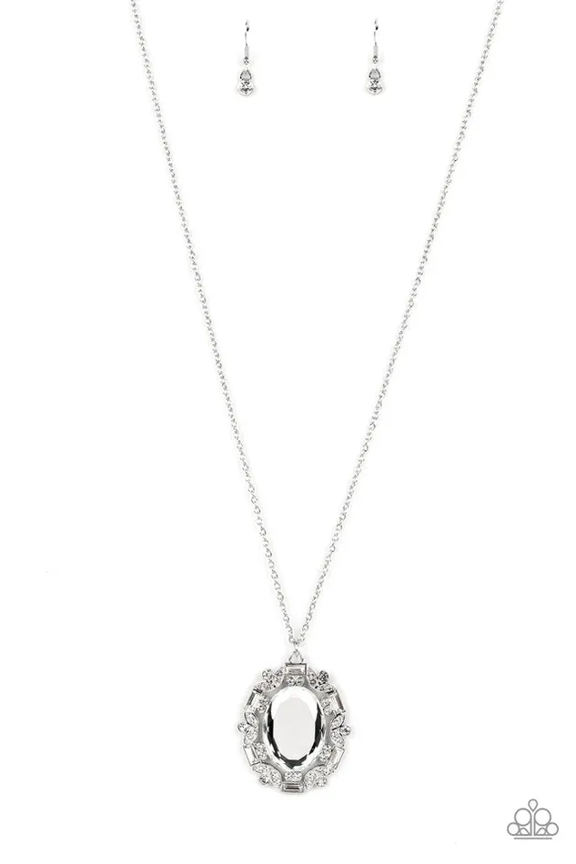 Necklaces Paparazzi Necklace Noble Reflection White Paparazzi Jewelry Necklaces Paparazzi Necklace Noble Reflection White Paparazzi Jewelry