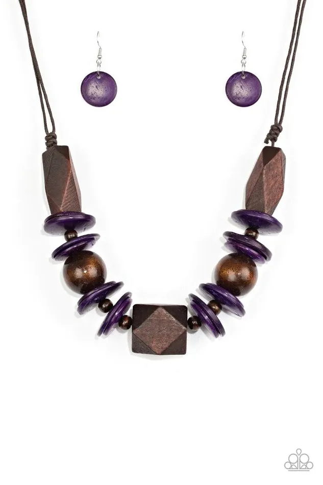 Necklaces Paparazzi Necklace Pacific Paradise Purple Paparazzi Jewelry