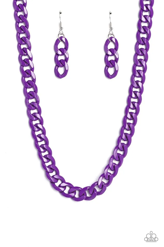 Necklaces Paparazzi Necklace Painted Powerhouse Purple Paparazzi Jewelry Necklaces Paparazzi Necklace Painted Powerhouse Purple Paparazzi Jewelry