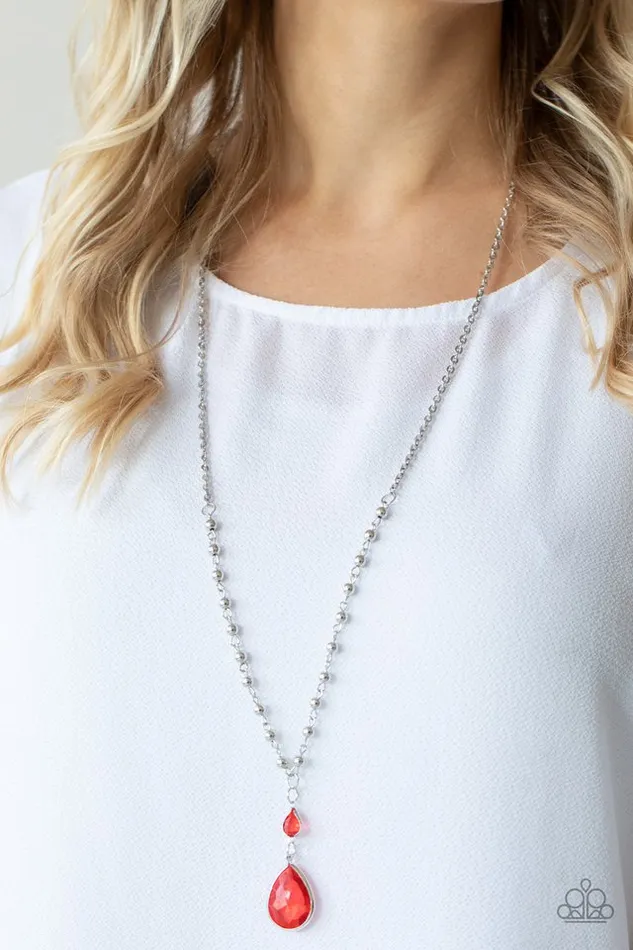 Necklaces Paparazzi Necklace Titanic Splendor Red Paparazzi Jewelry
