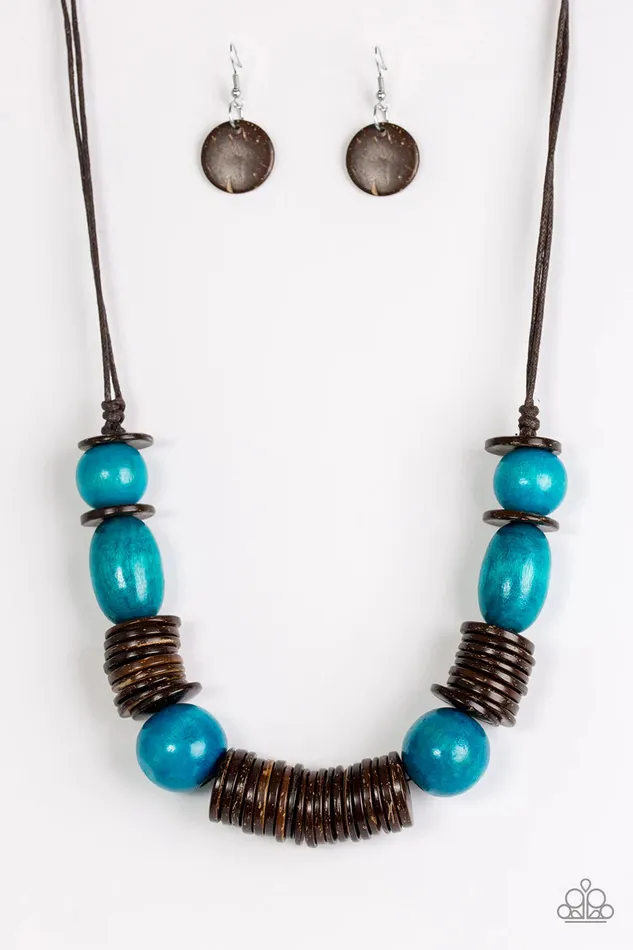 Necklaces Paparazzi Necklace You Better BELIZE It Blue Paparazzi Jewelry