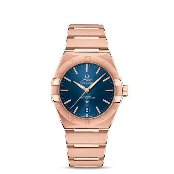 Omega Bracelets Omega Constellation 39mm Watch Ref 13150392003001 Blue Index Dial 18K Rose Gold Bracelet Omega Bracelets Omega Constellation 39mm Watch Ref 13150392003001 Blue Index Dial 18K Rose Gold Bracelet