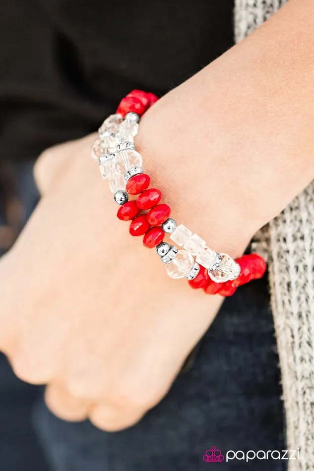 Paparazzi Bracelet A Midsummer Nights GLEAM Red Paparazzi Jewelry Bracelets