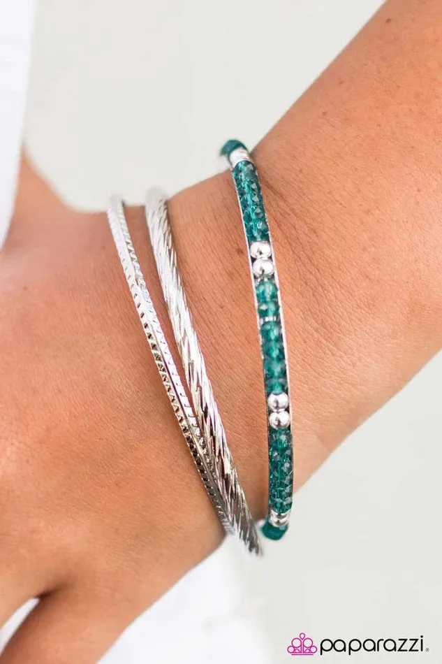 Paparazzi Bracelet Just Stay GLAM Blue Paparazzi Jewelry Bracelets