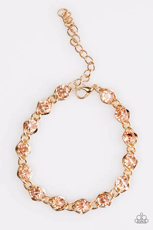Paparazzi Bracelet Last GLAM Standing Gold Paparazzi Jewelry Bracelets