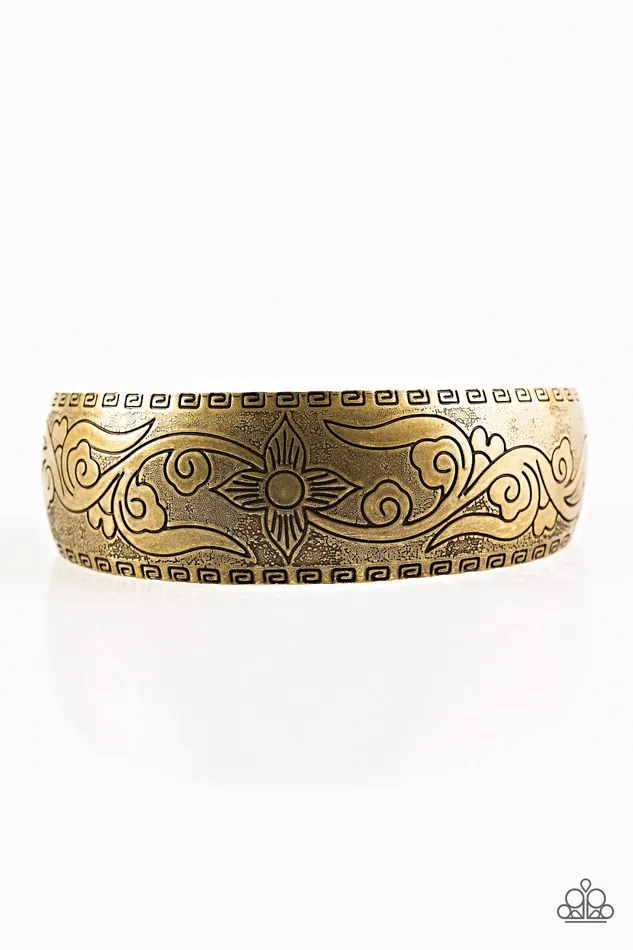 Paparazzi Bracelet Lily Of The Tribe Brass Paparazzi Jewelry Bracelets