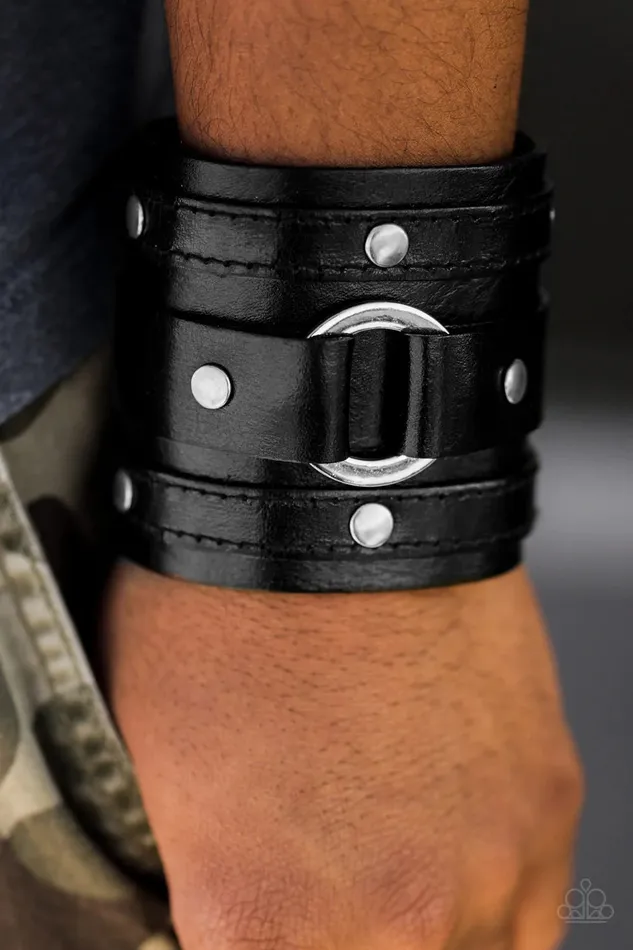 Paparazzi Bracelet Mega Man Black Paparazzi Jewelry Bracelets
