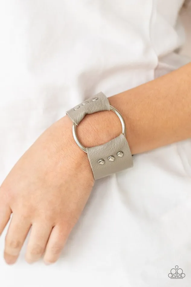 Paparazzi Bracelet Moto Mayhem Silver Paparazzi Jewelry Bracelets