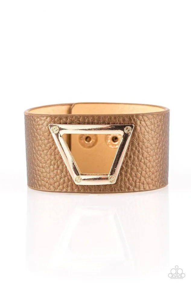 Paparazzi Bracelet Power Play Brown Paparazzi Jewelry Bracelets