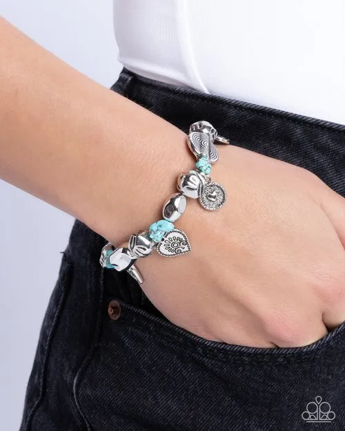 Paparazzi Bracelet Rustic Rampage Blue Paparazzi Jewelry Bracelets