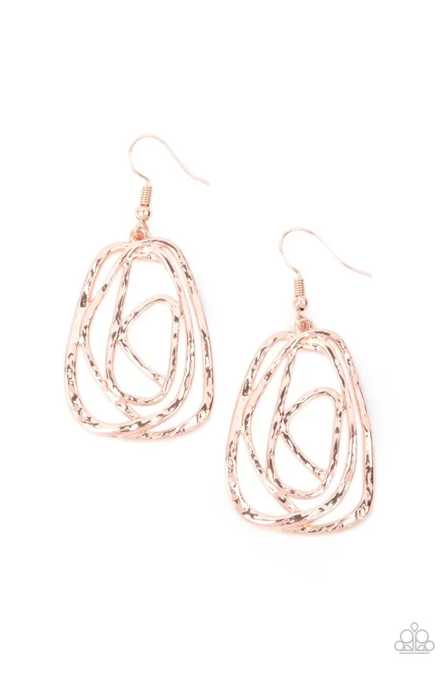 Paparazzi Earring Artisan Relic Rose Gold Paparazzi Jewelry Earrings Paparazzi Earring Artisan Relic Rose Gold Paparazzi Jewelry Earrings