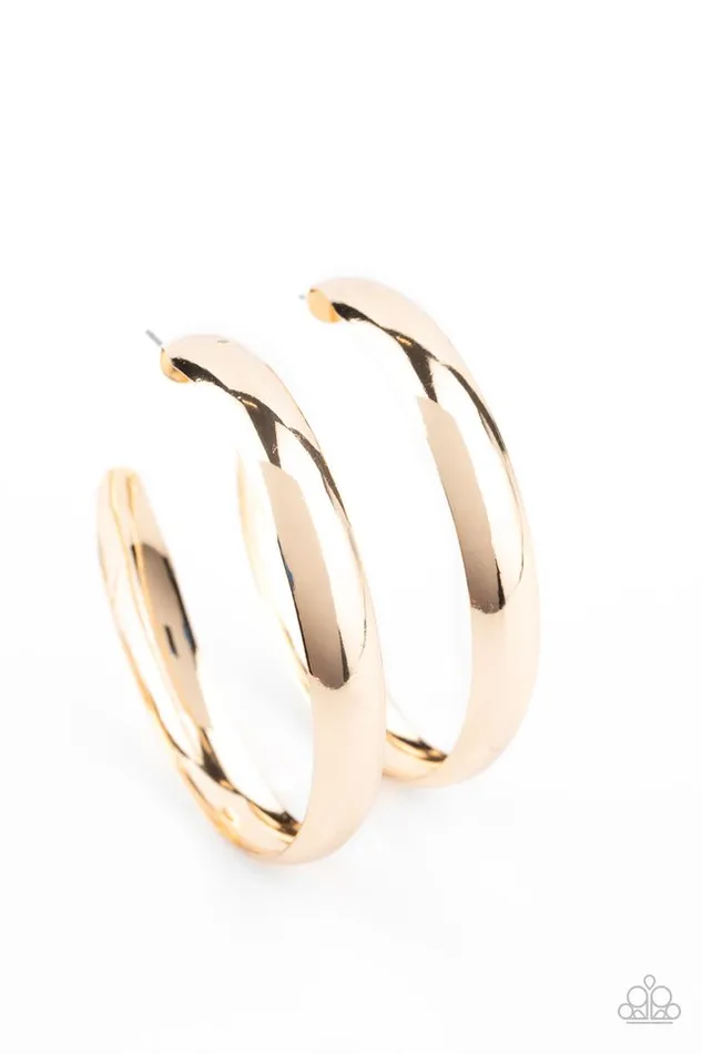Paparazzi Earring BEVEL In It Gold Paparazzi Jewelry Earrings Paparazzi Earring BEVEL In It Gold Paparazzi Jewelry Earrings