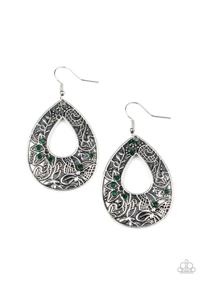 Paparazzi Earring Botanical Butterfly Green Paparazzi Jewelry Earrings Paparazzi Earring Botanical Butterfly Green Paparazzi Jewelry Earrings