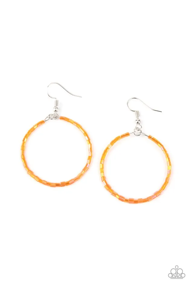 Paparazzi Earring Colorfully Curvy Orange Paparazzi Jewelry Earrings Paparazzi Earring Colorfully Curvy Orange Paparazzi Jewelry Earrings