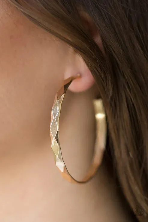 Paparazzi Earring Hey HAUTE Stuff Gold Paparazzi Jewelry Earrings