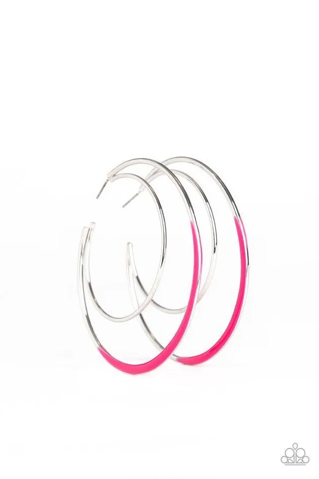 Paparazzi Earring Miami Moonbeam Pink Paparazzi Jewelry Earrings Paparazzi Earring Miami Moonbeam Pink Paparazzi Jewelry Earrings