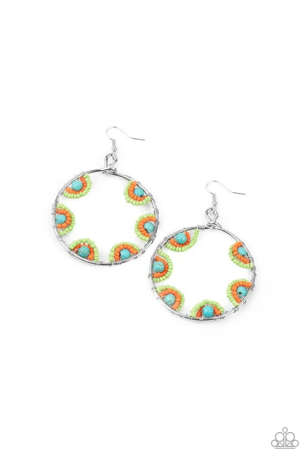 Paparazzi Earring Off The Rim Multi Paparazzi Jewelry Earrings