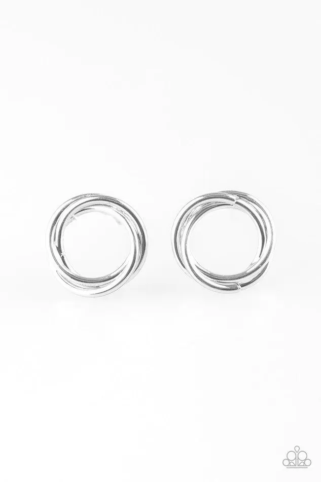 Paparazzi Earring Simple Radiance Silver Paparazzi Jewelry Earrings