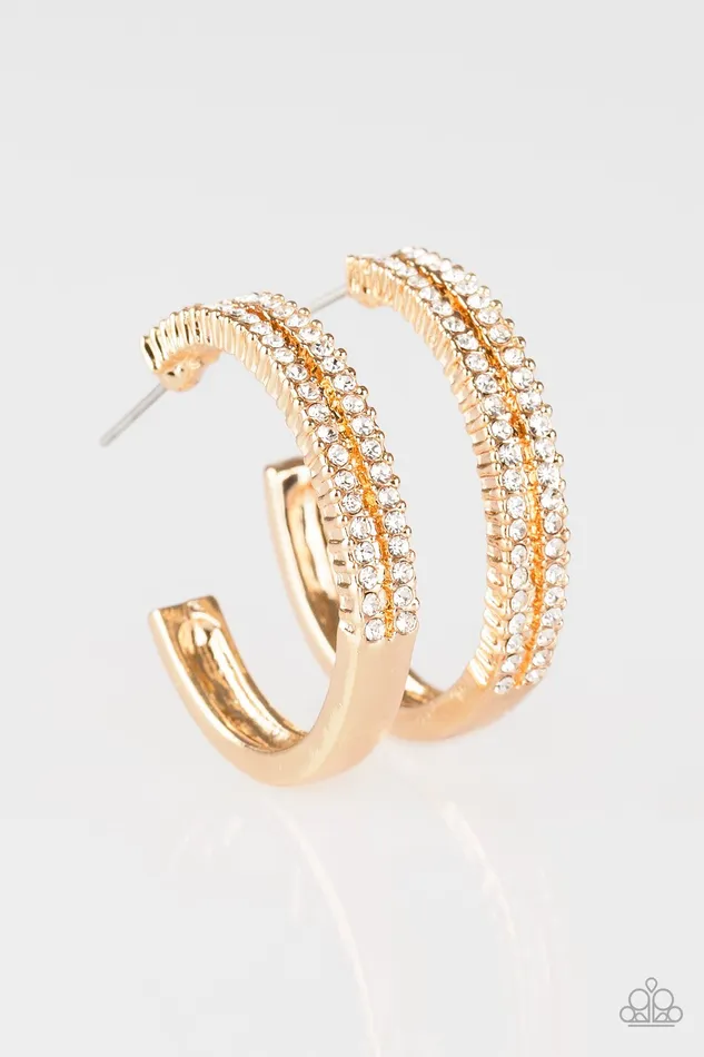 Paparazzi Earring Slay Your Way Gold Paparazzi Jewelry Earrings