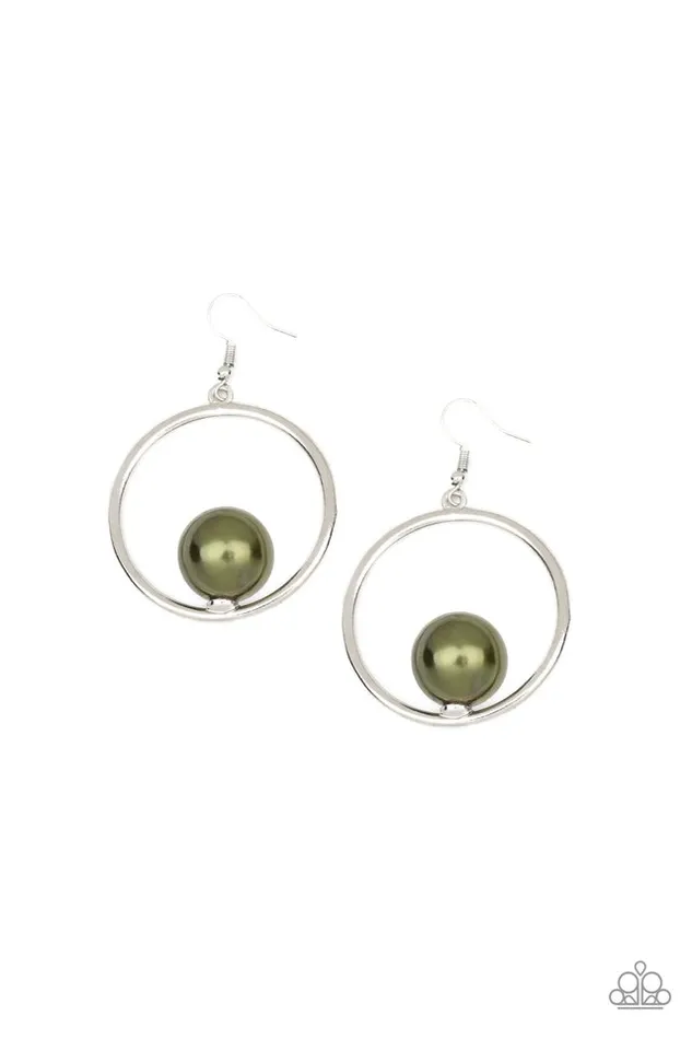 Paparazzi Earring Solitaire REFINEMENT Green Paparazzi Jewelry Earrings Paparazzi Earring Solitaire REFINEMENT Green Paparazzi Jewelry Earrings