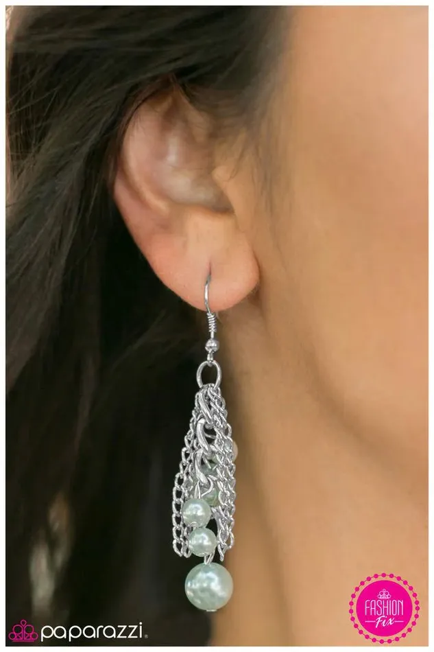 Paparazzi Earring Soulmates Green Paparazzi Jewelry Earrings