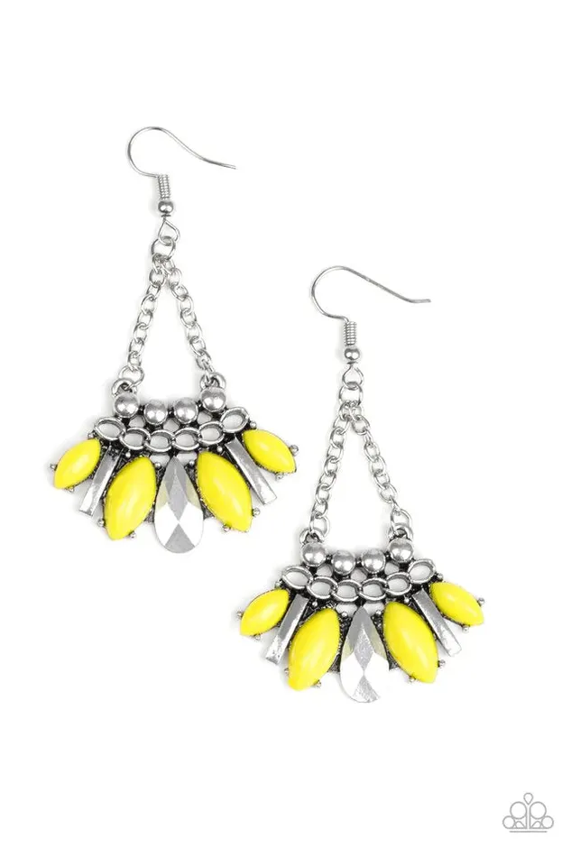 Paparazzi Earring Terra Tribe Yellow Paparazzi Jewelry Earrings