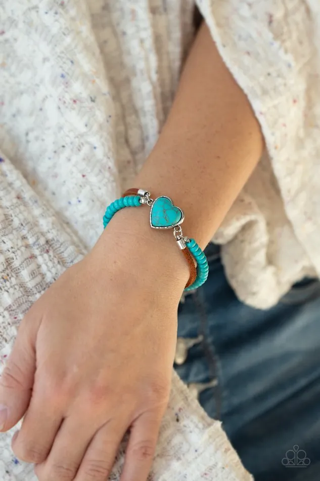 Paparazzi Jewelry Bracelets Paparazzi Bracelet Charmingly Country Blue