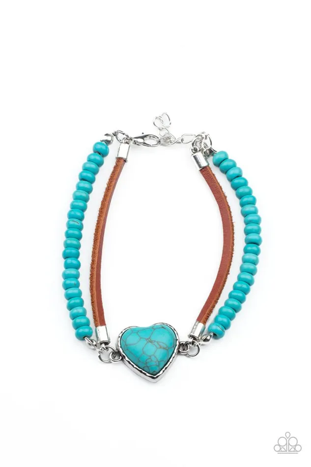 Paparazzi Jewelry Bracelets Paparazzi Bracelet Charmingly Country Blue Paparazzi Jewelry Bracelets Paparazzi Bracelet Charmingly Country Blue