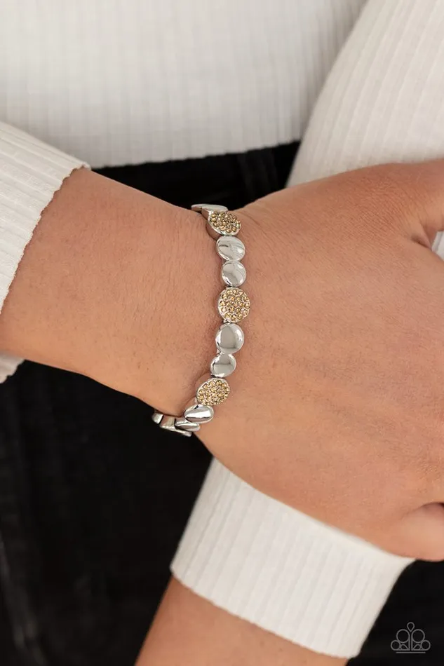 Paparazzi Jewelry Bracelets Paparazzi Bracelet Dimensional Dazzle Brown
