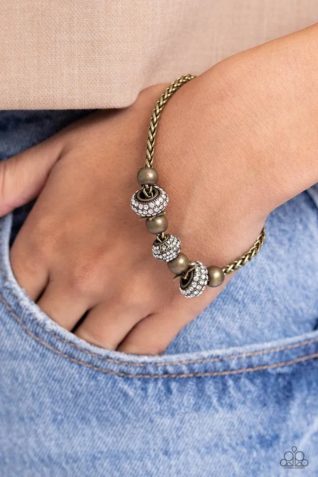 Paparazzi Jewelry Bracelets Paparazzi Bracelet Draped Dedication Brass