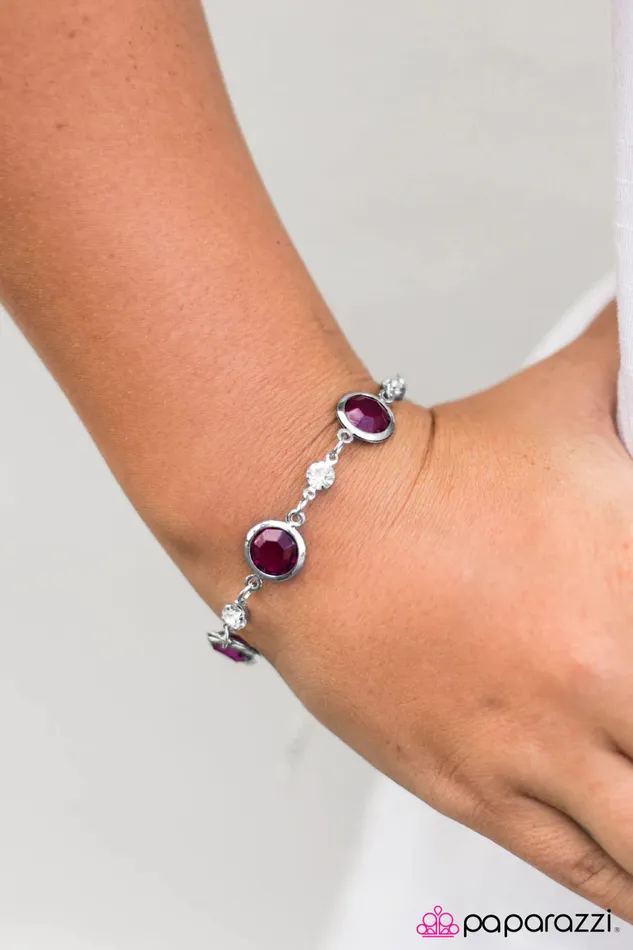 Paparazzi Jewelry Bracelets Paparazzi Bracelet Glass Houses Purple