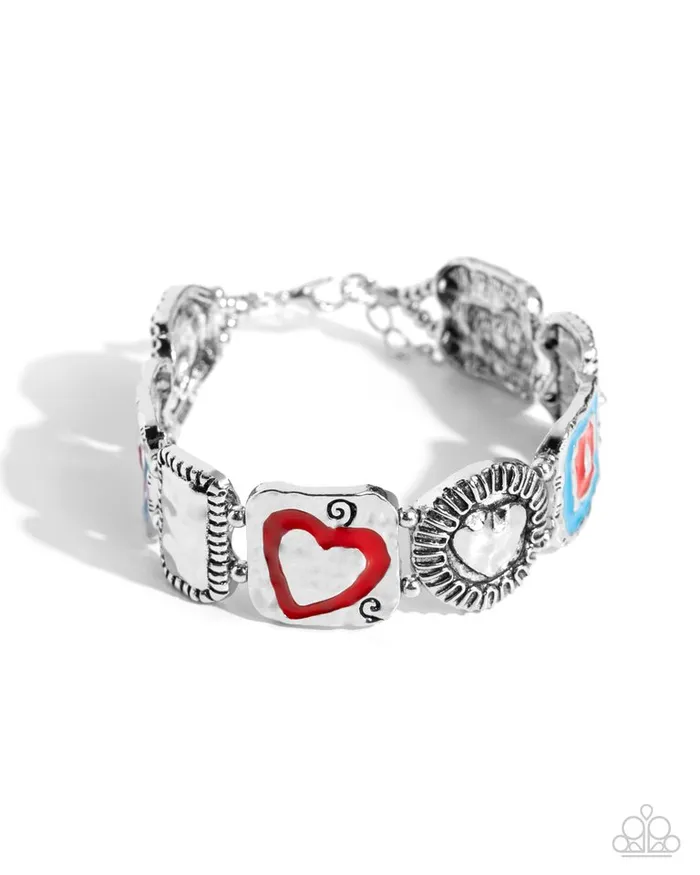 Paparazzi Jewelry Bracelets Paparazzi Bracelet Hammered History Red Paparazzi Jewelry Bracelets Paparazzi Bracelet Hammered History Red