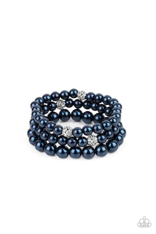 Paparazzi Jewelry Bracelets Paparazzi Bracelet Here Comes The Heiress Blue
