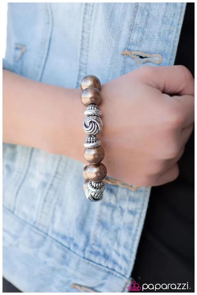 Paparazzi Jewelry Bracelets Paparazzi Bracelet In Knots Brown