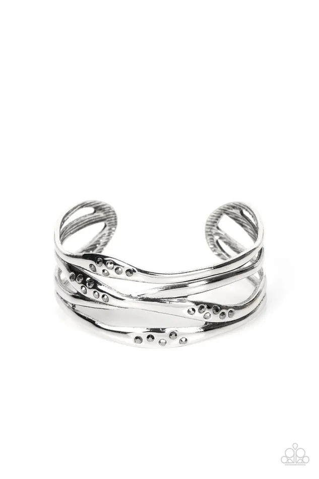 Paparazzi Jewelry Bracelets Paparazzi Bracelet Line It Up Silver Paparazzi Jewelry Bracelets Paparazzi Bracelet Line It Up Silver