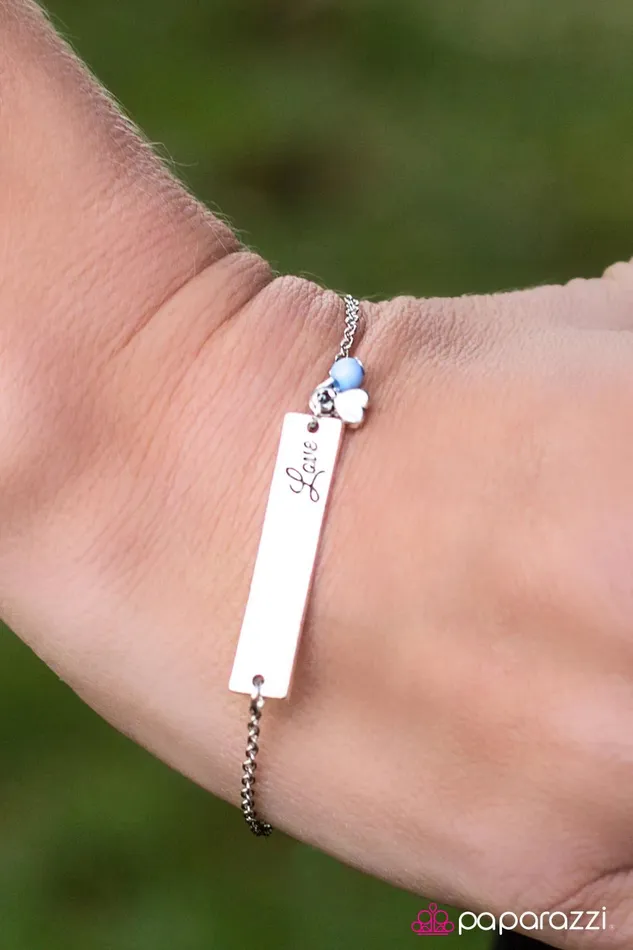 Paparazzi Jewelry Bracelets Paparazzi Bracelet Love Can Build A Bridge Blue